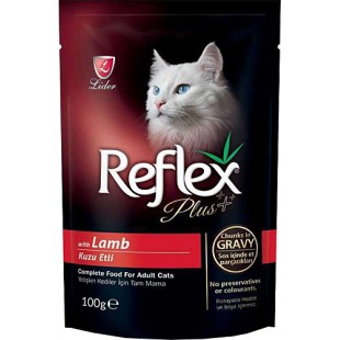 REFLEX PLUS KUZU ETLİ KEDİ POUCH 100GR JELLY